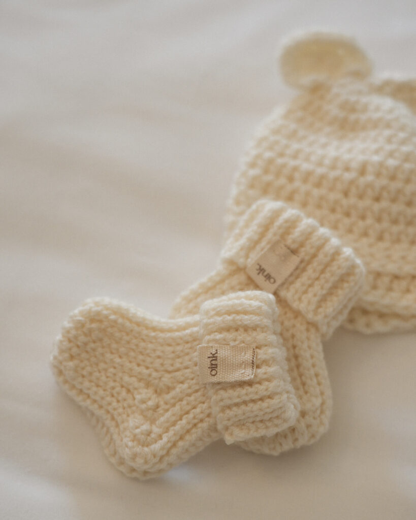 OINK Knitted Booties